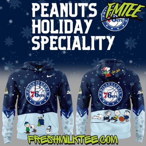 Philadelphia 76ers NBA Peanuts x Snoopy Hoodie