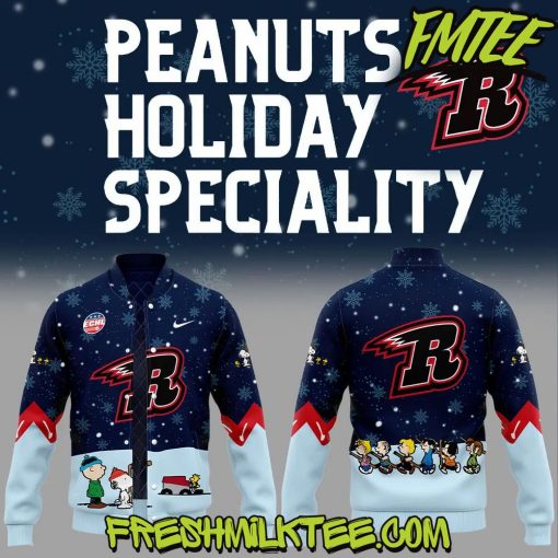 Rapid City Rush ECHL Peanuts x Snoopy Baseball Jacket