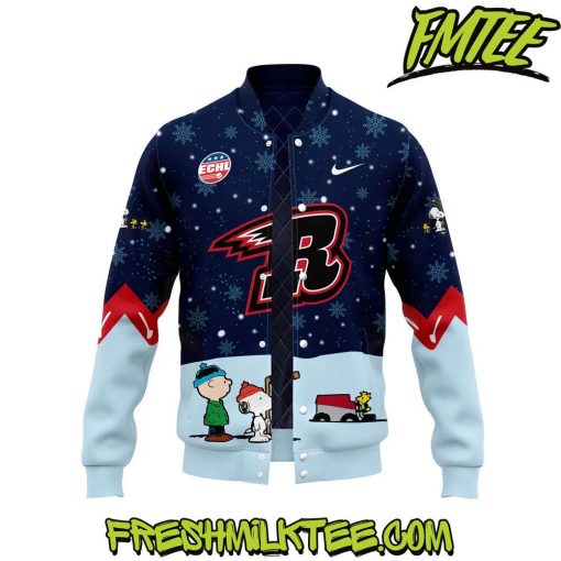 Rapid City Rush ECHL Peanuts x Snoopy Baseball Jacket