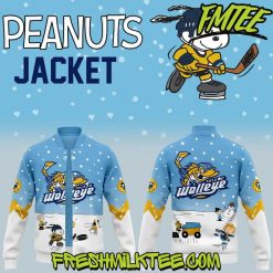 Toledo Walleye Hockey PEANUTS Baseball Jacket