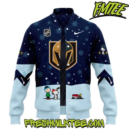 Vegas Golden Knights NHL Peanuts x Snoopy Night Nike Baseball Jacket