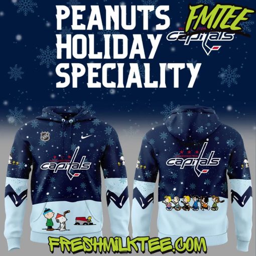 Washington Capitals NHL Peanuts x Snoopy Night Nike Hoodie