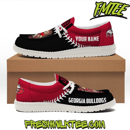 Georgia Bulldogs Football NCAA Loafer Shoes