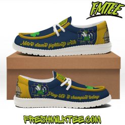 Notre Dame Fighting Irish Football NCAA Loafer Shoes