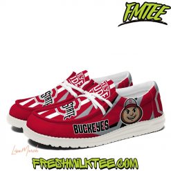 Ohio State Buckeyes Football NCAA Loafer Shoes