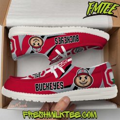 Ohio State Buckeyes Football NCAA Loafer Shoes