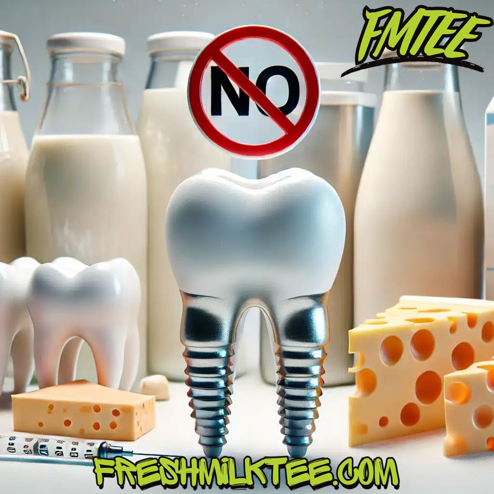 why no dairy after dental implant